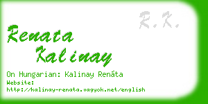renata kalinay business card
